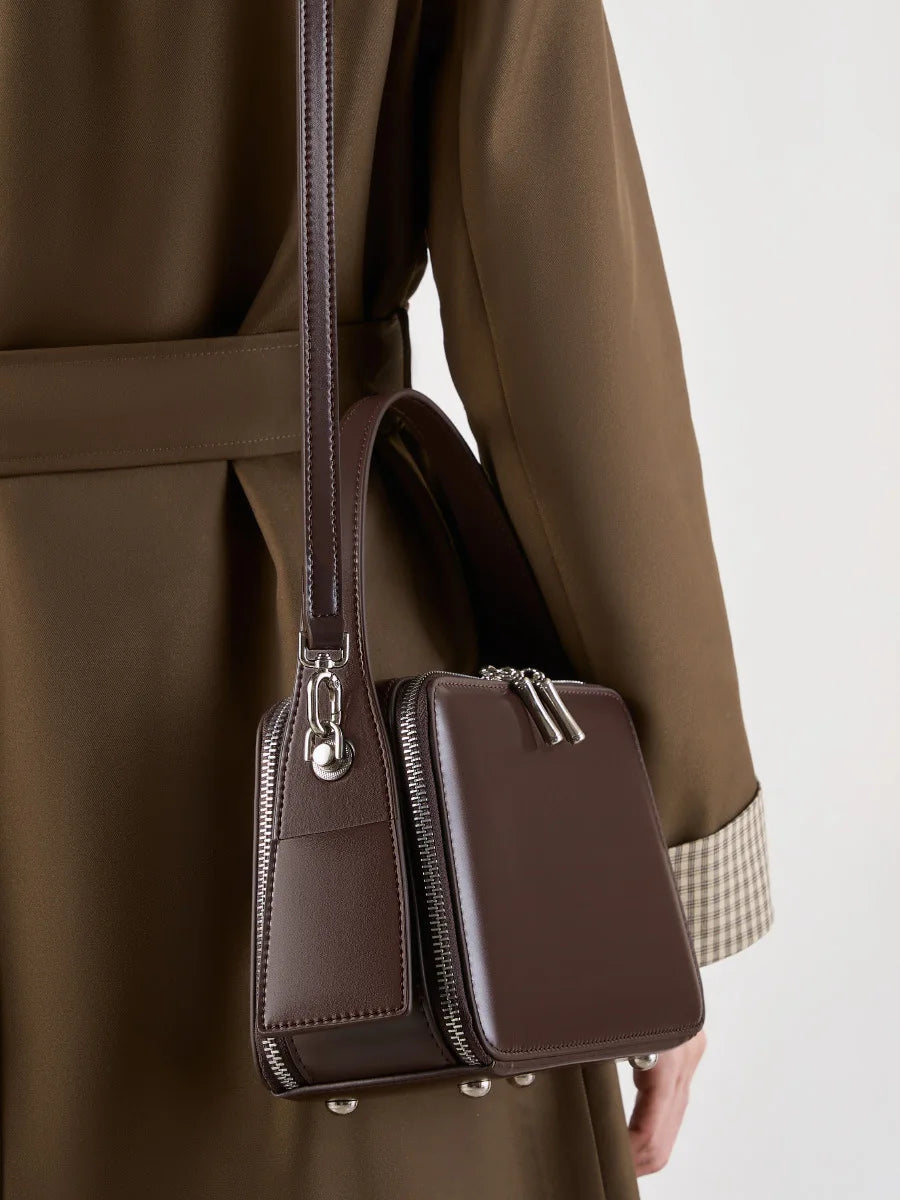 Soft Leather Crossbody Hobo Bag