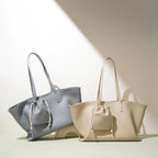 Structured Cowhide Leather Tote Bag