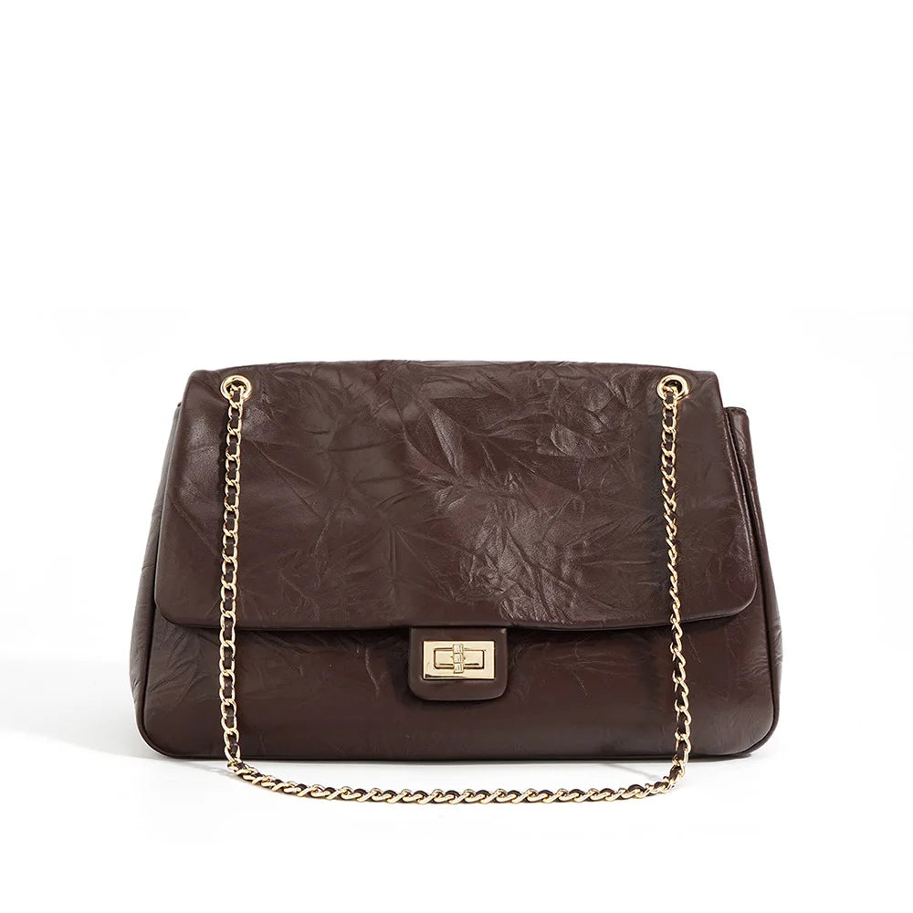 Vintage Saddle Shape Leather Purse