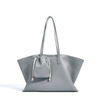 Structured Cowhide Leather Tote Bag