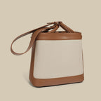 Vintage Lichee Pattern Leather Bag