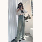 Raw Hem Wide Leg Jeans