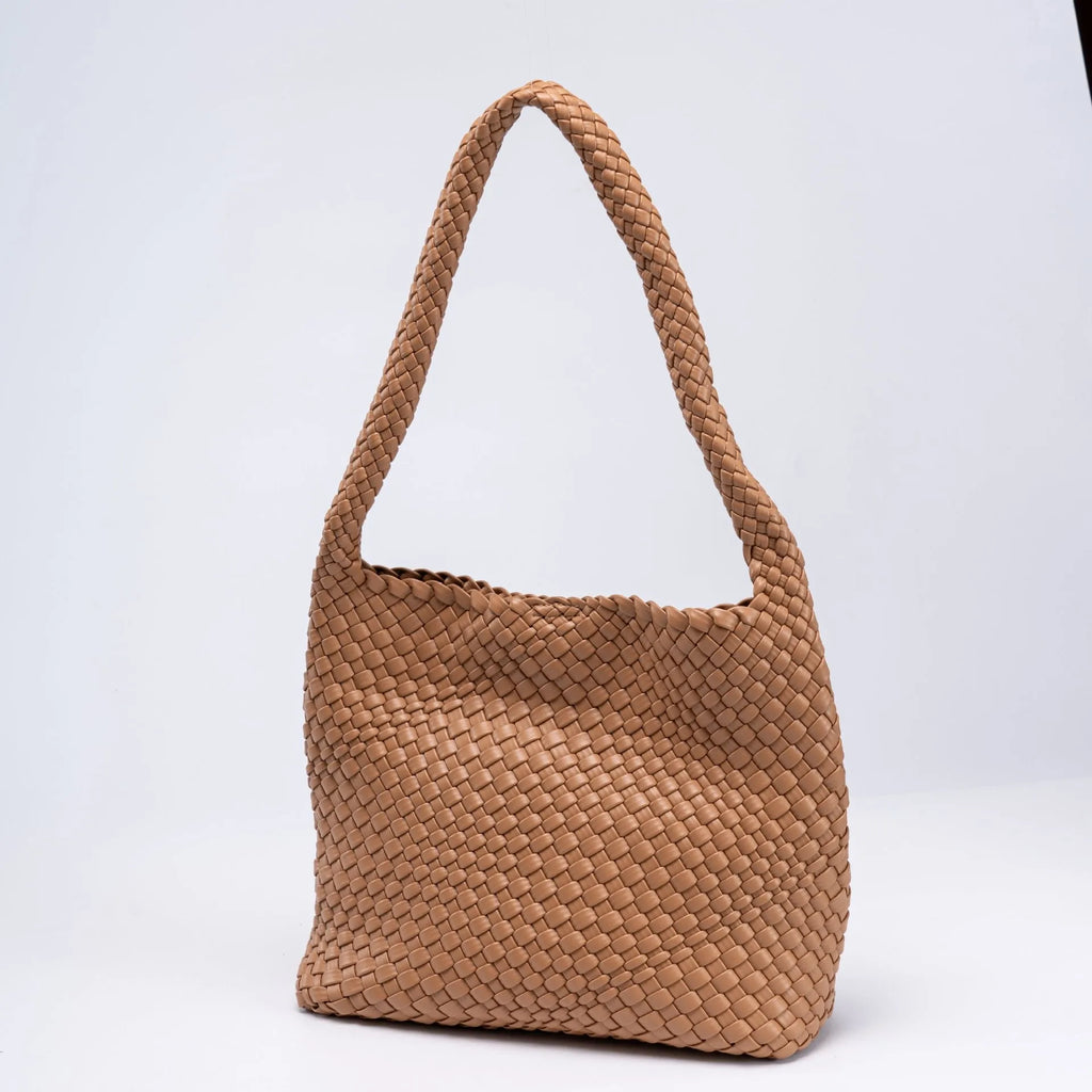 Woven PU Leather Shoulder Bag