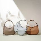 Vintage Half-Moon Leather Purse