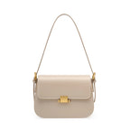 Structured Candy Pattern Leather Satchel