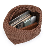 Woven Neoprene Bucket Shoulder Bag