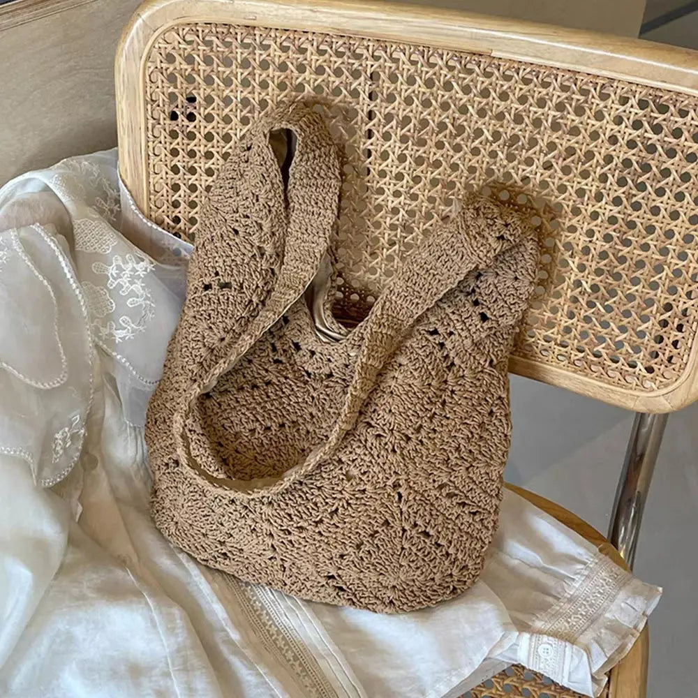 Cotton Woven Vintage Shoulder Bag