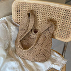 Cotton Woven Vintage Shoulder Bag