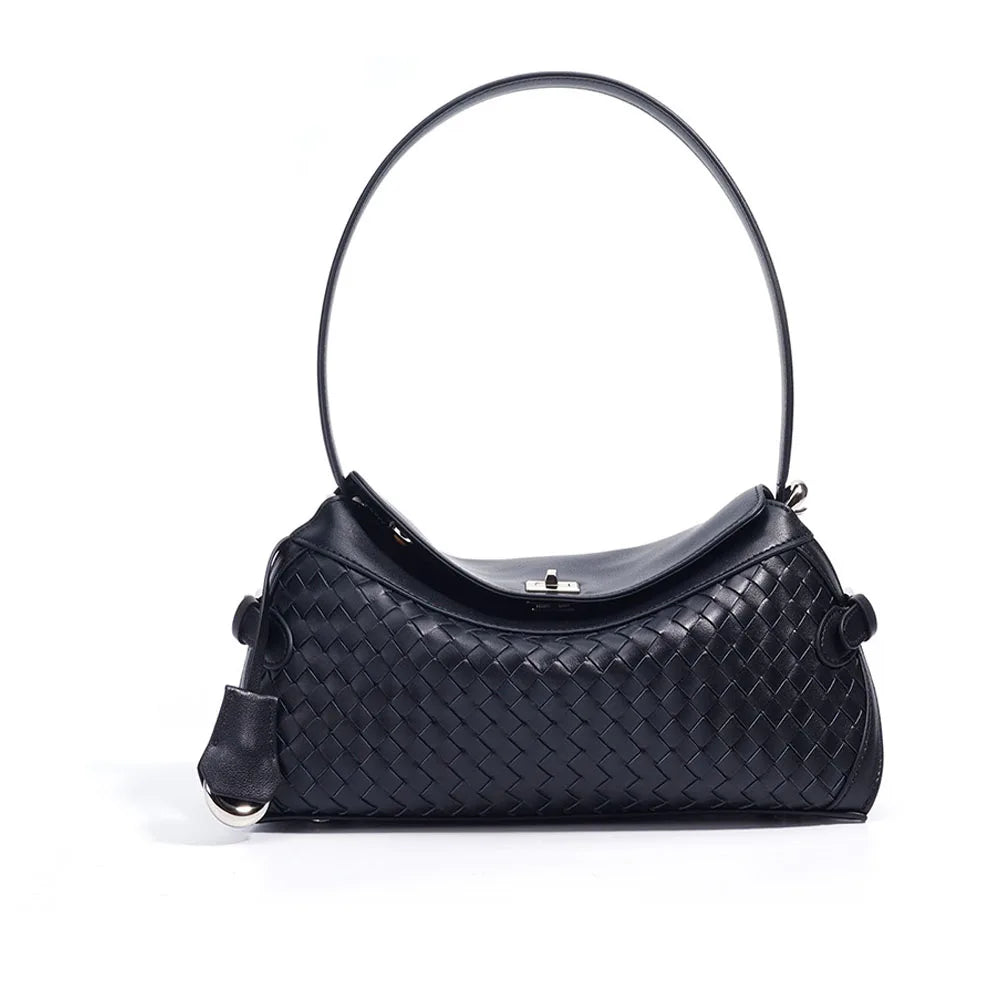 Hand Woven Leather Tote Bag