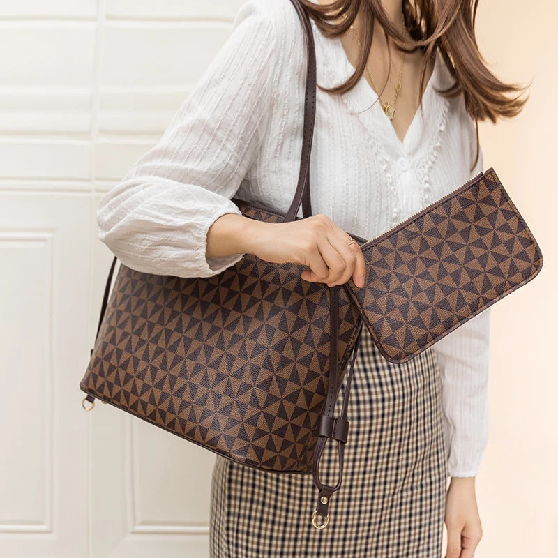 Printed Two-Piece Tote Set