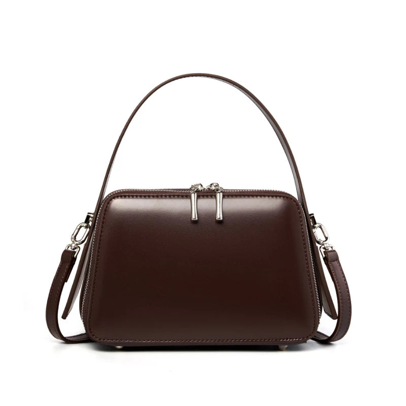 Soft Leather Crossbody Hobo Bag