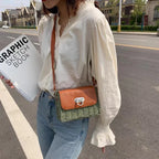 Crossbody Straw Saddle Crossbody Messenger Bag