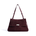 Frosted Suede Crossbody Handbag