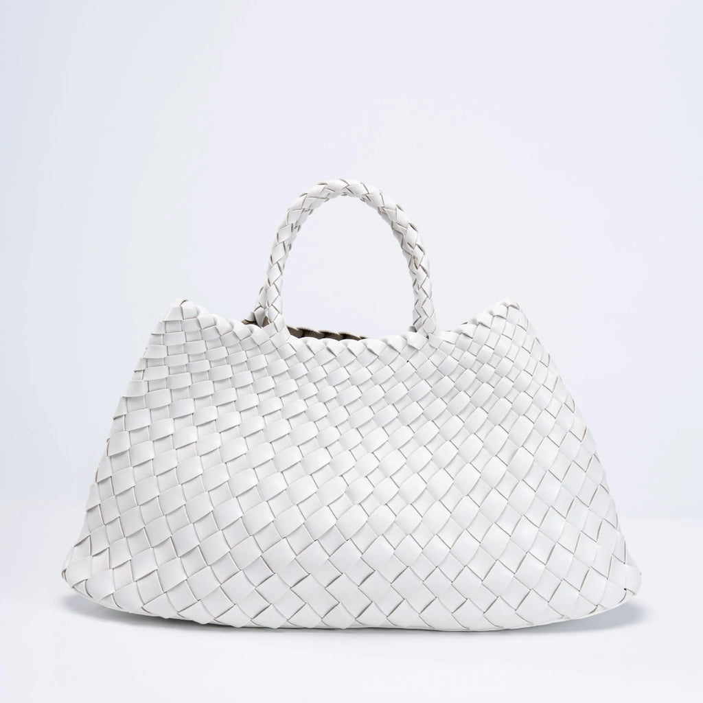 Woven PU Tote Handbag