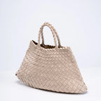 Woven PU Tote Handbag