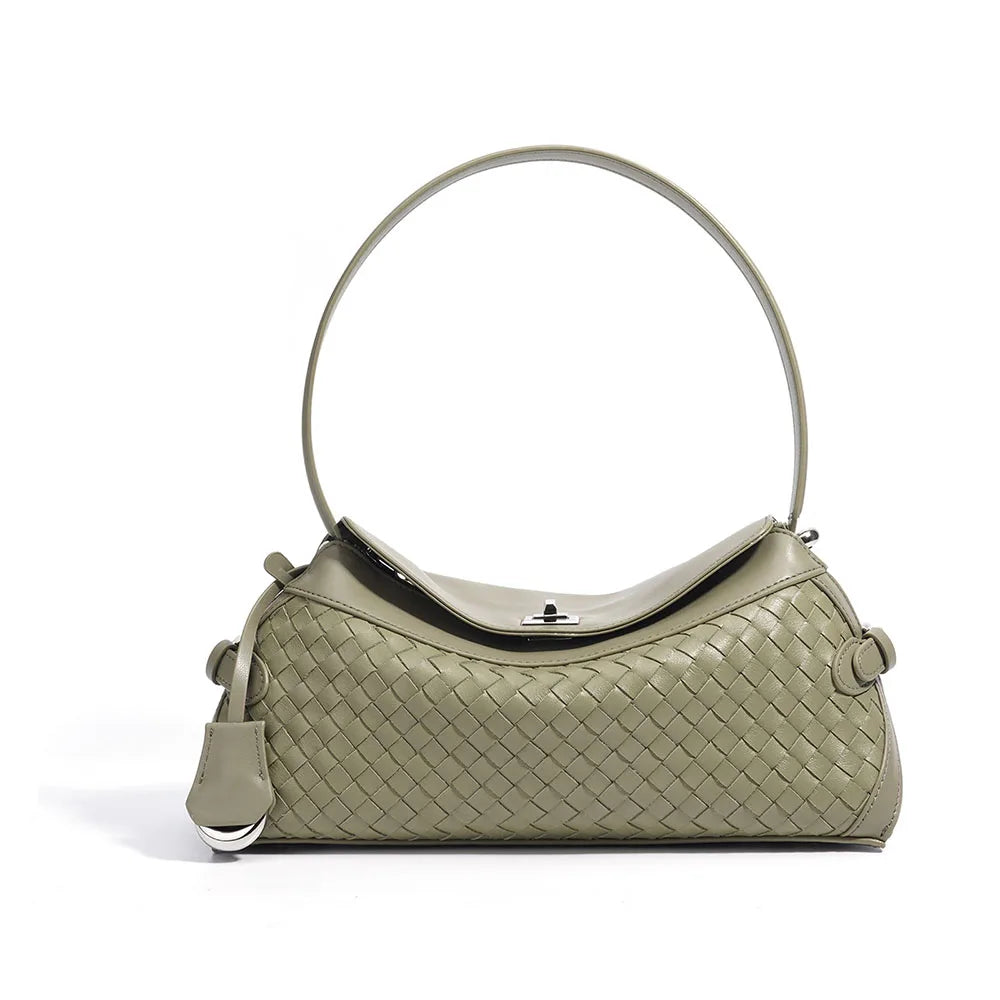 Hand Woven Leather Tote Bag