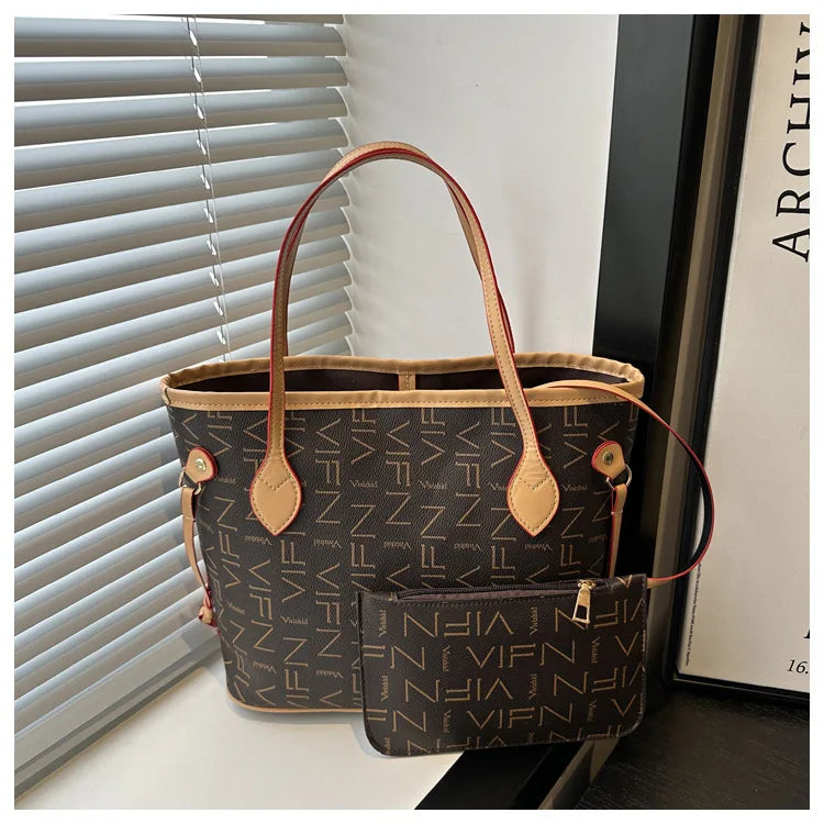 Luxury Printed Single-Shoulder Handbag