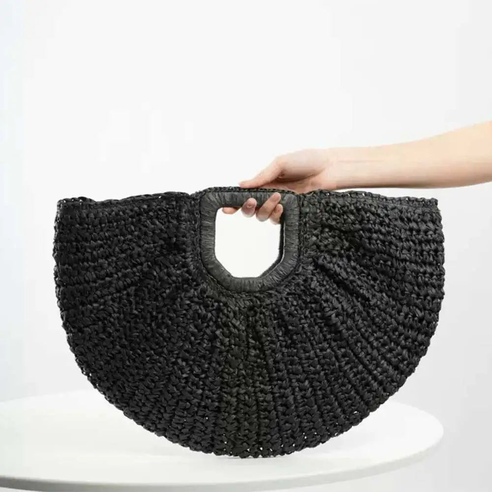 Artisan Paper Weave Hobo Bag