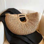 Artisan Paper Weave Hobo Bag