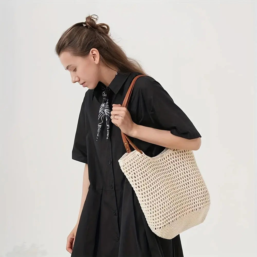 Bohemian Cotton Weave Tote Bag