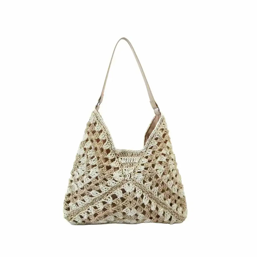 Paper Woven Hobo Shoulder Bag