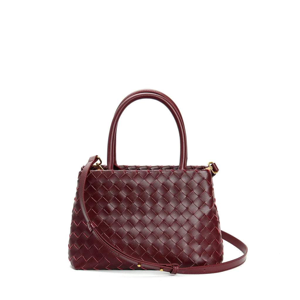 Handwoven Genuine Leather Crossbody Bag