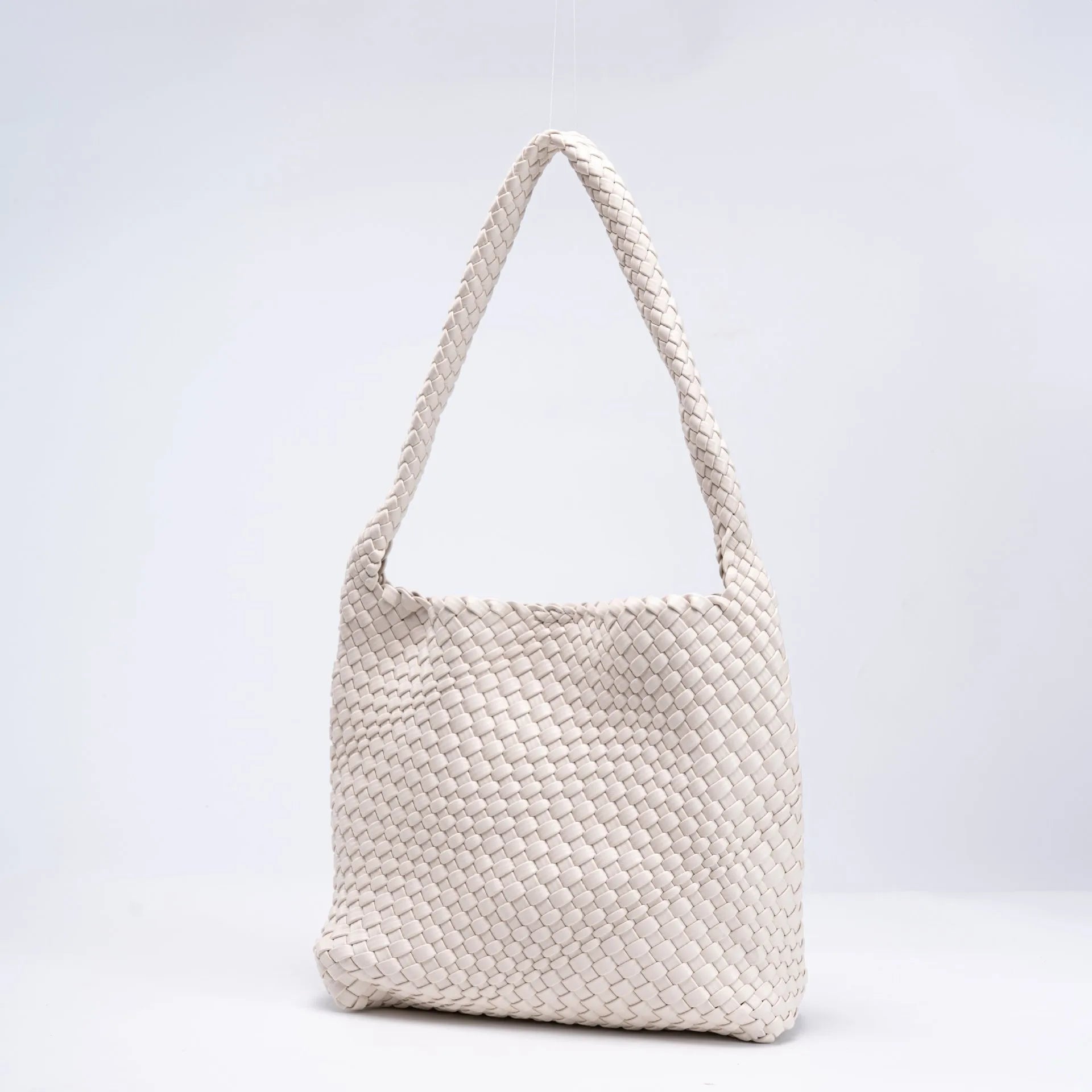 Woven PU Leather Shoulder Bag