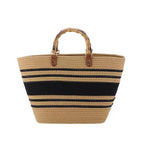 Cotton-Woven Bamboo Handle Tote
