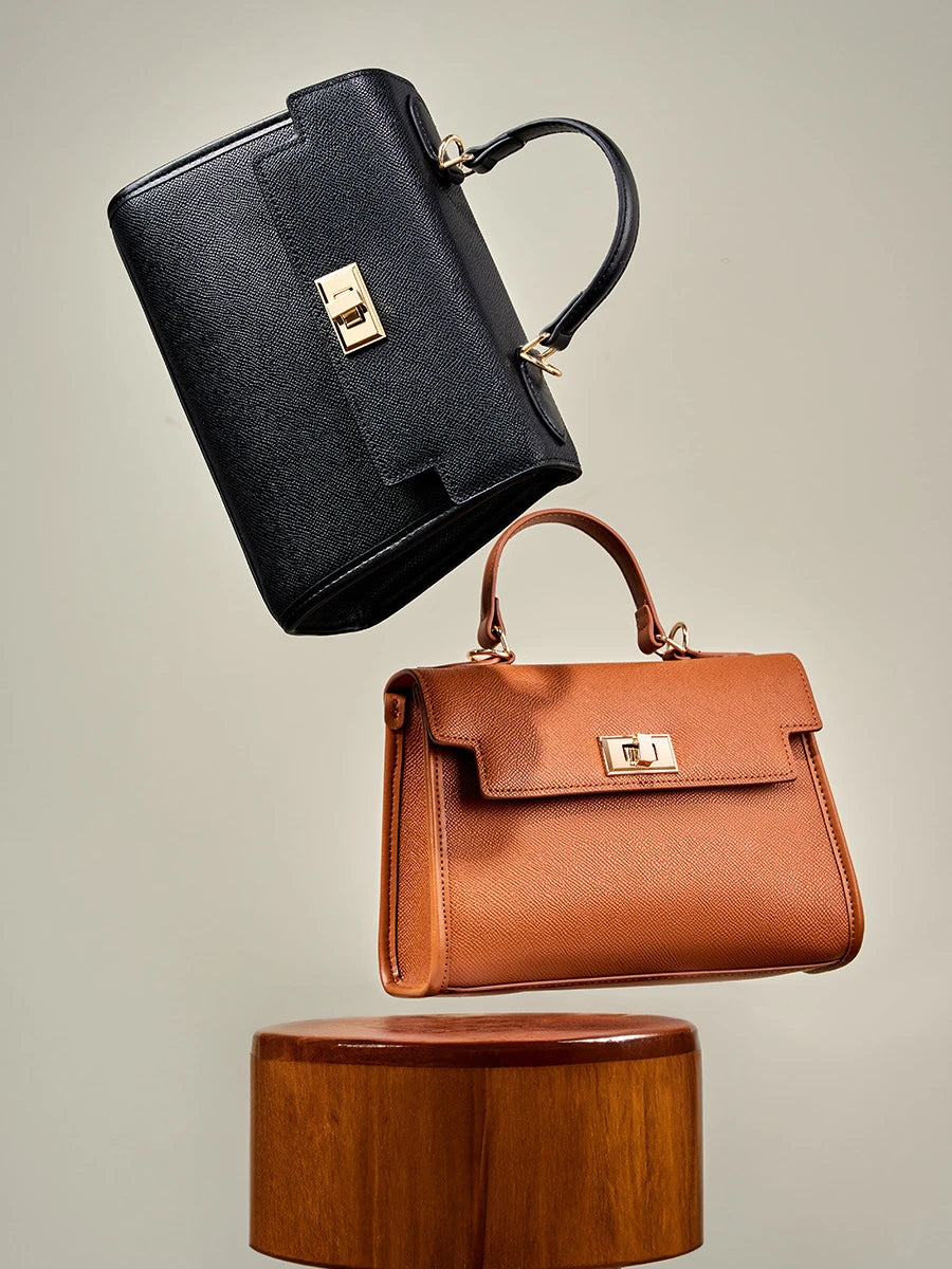 Timeless Flap Leather Crossbody Bag