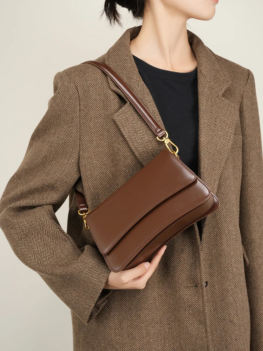 Candy Pattern Leather Flap Bag