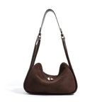 Frosted Suede Zip-Top Tote
