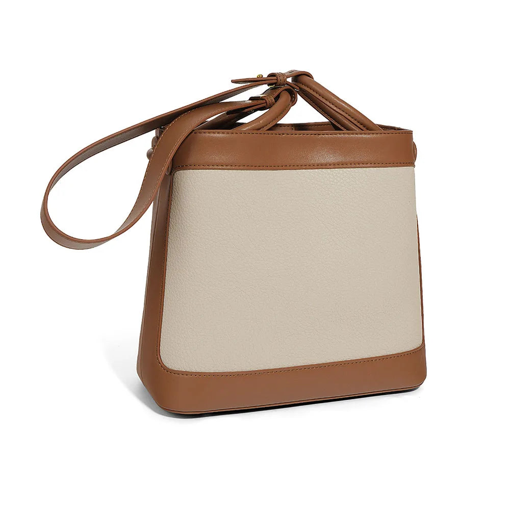 Vintage Lichee Pattern Leather Bag