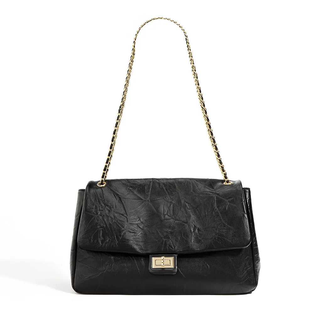 Vintage Saddle Shape Leather Purse