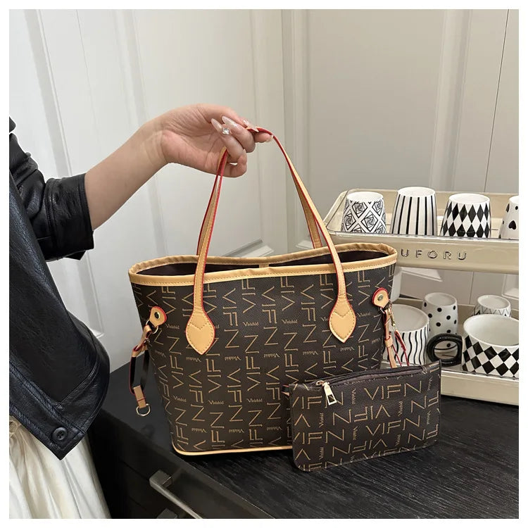 Luxury Printed Single-Shoulder Handbag