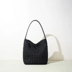 Woven Fabric Bucket Bag