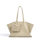 Structured Cowhide Leather Tote Bag