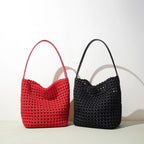 Woven Fabric Bucket Bag