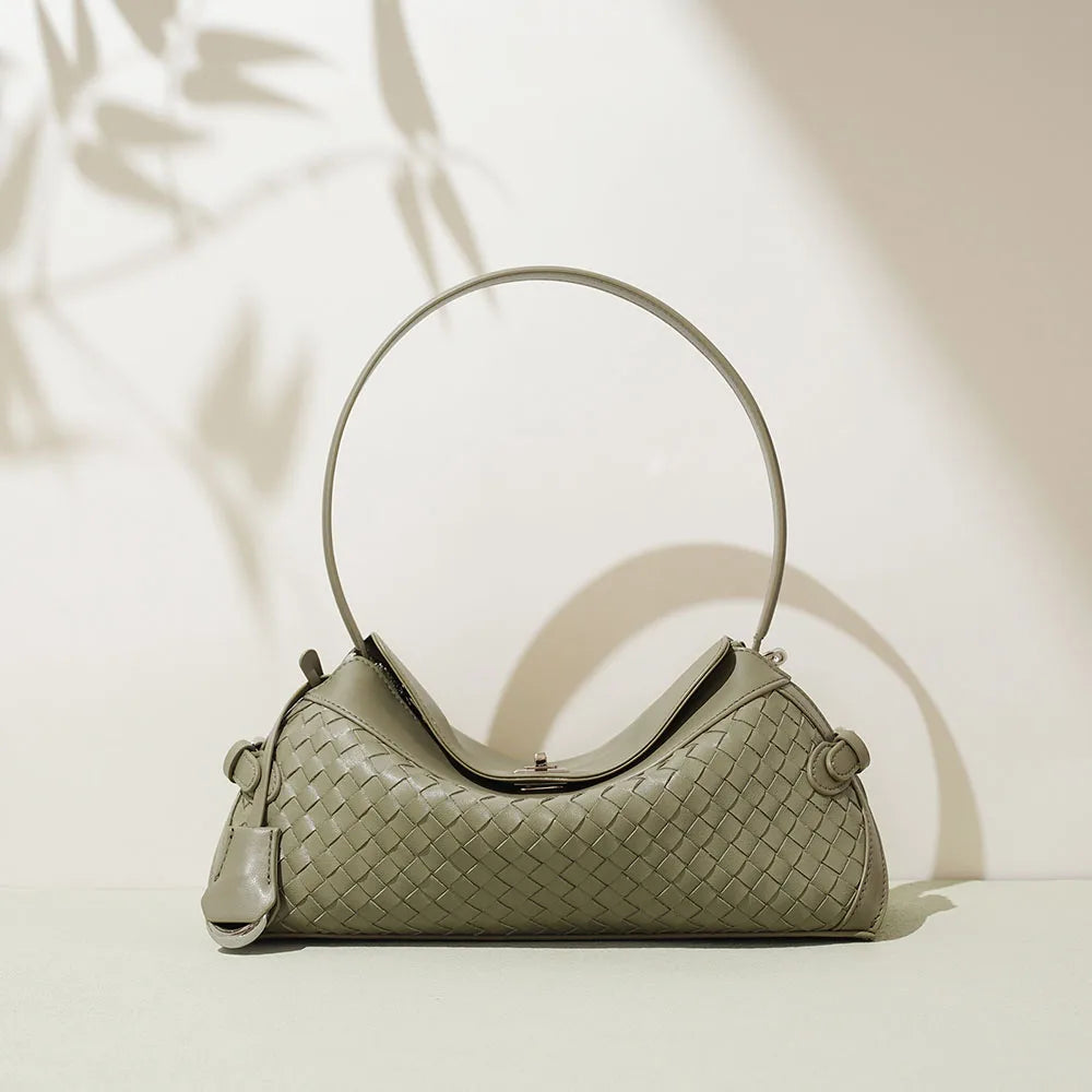 Hand Woven Leather Tote Bag