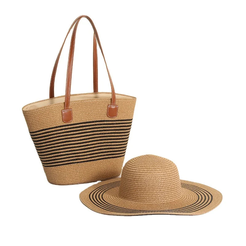 Cotton-Woven Bamboo Handle Tote