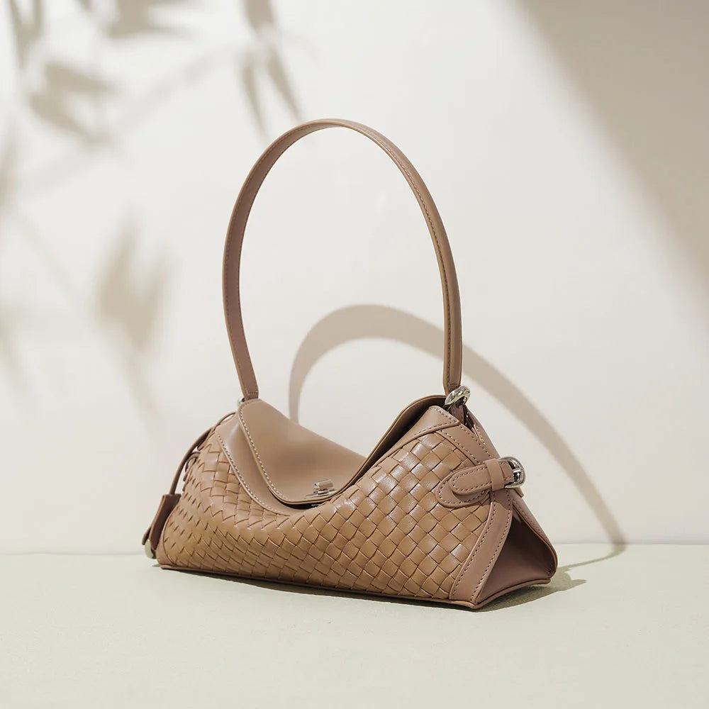 Hand Woven Leather Tote Bag