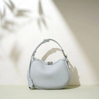 Vintage Half-Moon Leather Purse