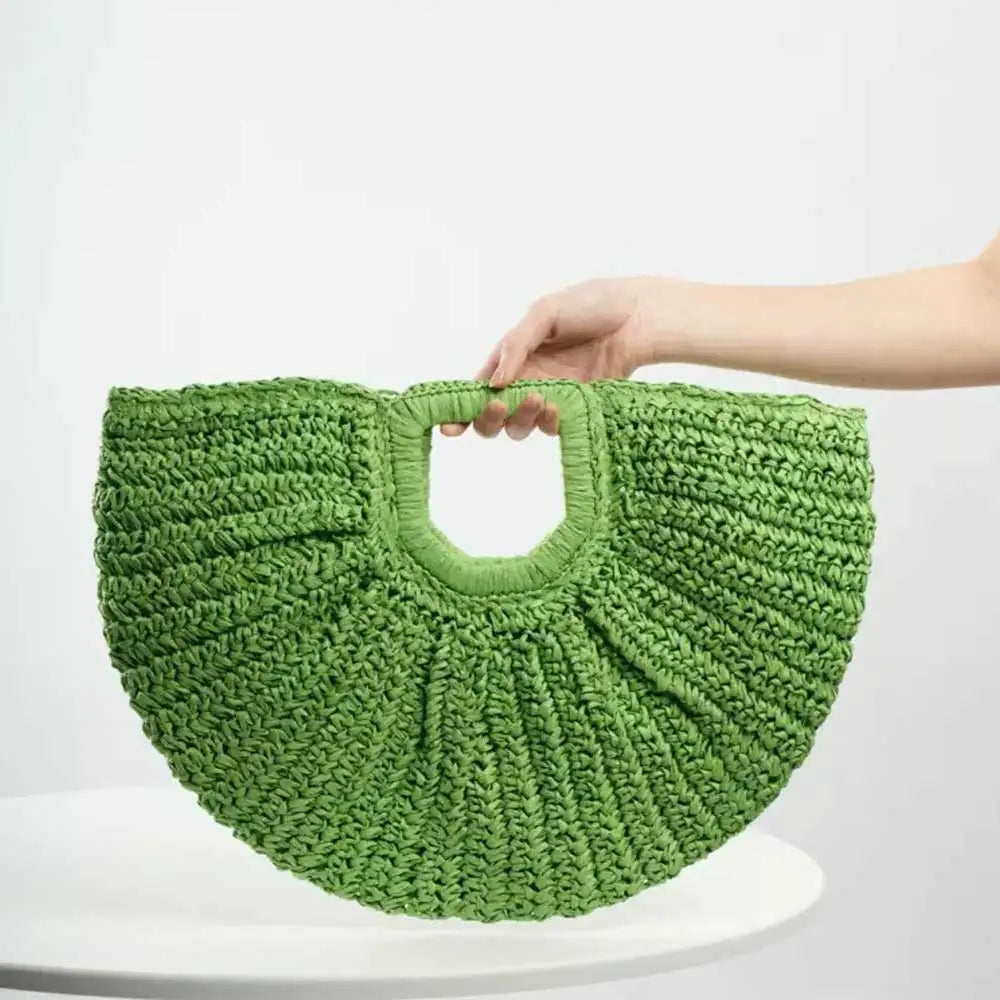 Artisan Paper Weave Hobo Bag