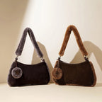 Frosted Leather Crossbody Handbag