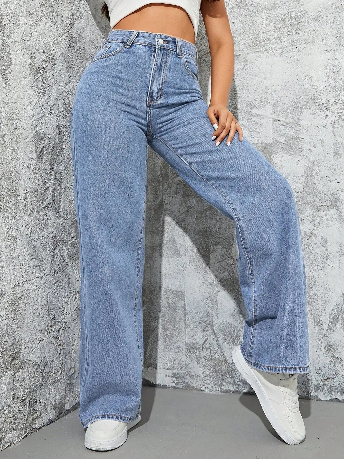 High Waist Dark Wash Jeans
