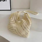 Cotton Woven Tassel Shoulder Bag