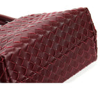 Handwoven Leather Bucket Crossbody Bag