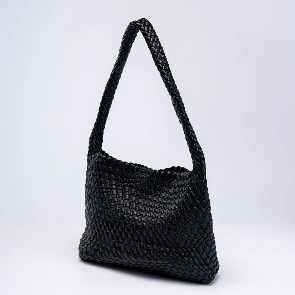 Woven PU Leather Shoulder Bag