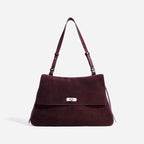 Frosted Suede Crossbody Handbag