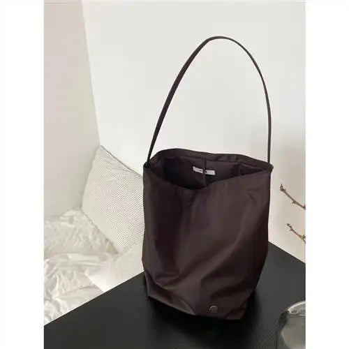 Nylon Bucket Tote Shoulder Bag
