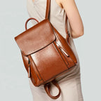 Leather Travel Backpack Purse
